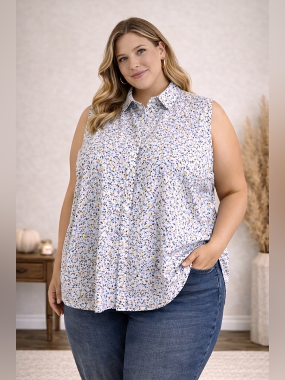 Madison Sleeveless Top Size 3X